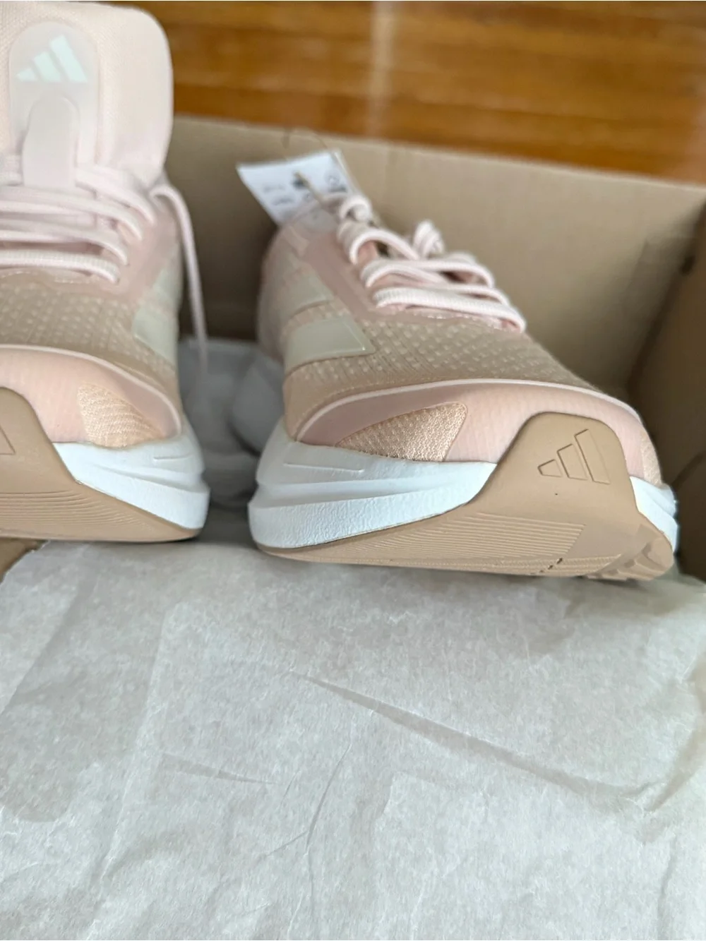 adidas Duramo SL2 W Pale Pink & White Women's Running Shoes 10